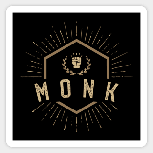 Monk Character Class Tabletop Roleplaying RPG Gaming Addict Sticker